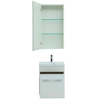 Мебель для ванной Aquanet Августа 50 белый (ручка хром)