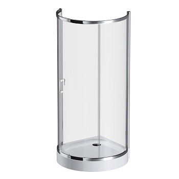 W83G-333-095CT Like Round 95 Душевое ограждение Like Round 95x95,  стекло прозрачное, проф Хром глян