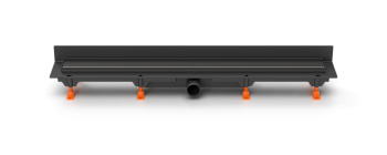 Душевой лоток 75 см Creto Uni CRE-750 UB-P с решеткой, черный