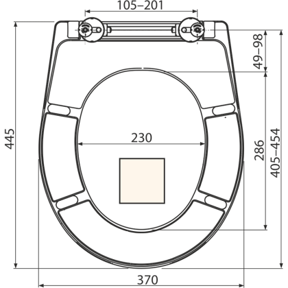 Сидение для унитаза Alcaplast Softclose, 5,7х37,5х46,2 см, бежевое, A604 PERGAMON