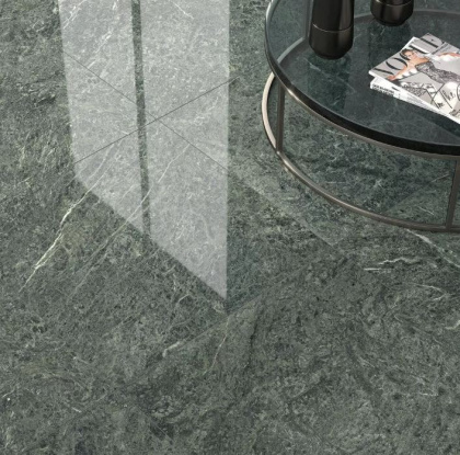 Риальто зеленый лаппатированный обрезной 60x60x0,9