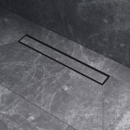 W01SC-U11-050-04BM MasterFlow Трап для душа линейный универс затвор Tile 50см цвет черн мат