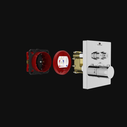 Встраиваемый смеситель для душа VSCV-321TCH двухфункциональный, термостатический, хром