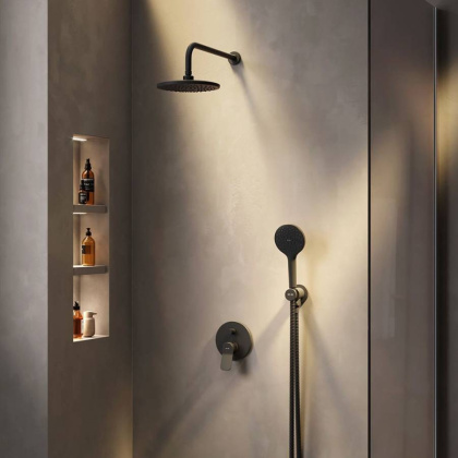 FP85A1RH22 X-Joy Touch Reel, набор: Нажимной Смеситель д/в/душа, верхний душ 220 мм, держатель д/верхн.д