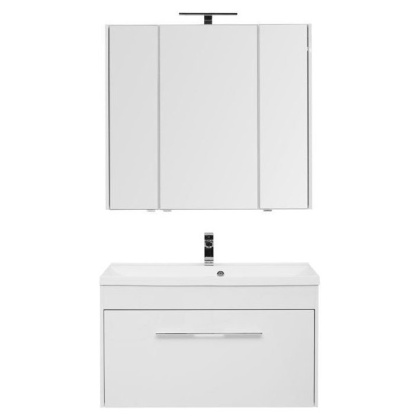 Мебель для ванной Aquanet Августа 100 белый (раковина Нота)