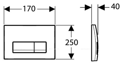 Панель смыва Aquatek Slim Белая V KDI-0000003