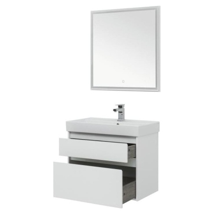 Мебель для ванной Aquanet Nova Lite 75 белый (2 ящика)