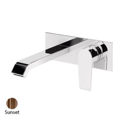 NAUTIC-BLI-SS Смеситель для раковины встраиваемый однорычажный, излив и ручка на одной площадке, исполнение Sunset NAUTIC-BLI-SS Смеситель для раковины встраиваемый однорычажный, излив и ручка на одной площадке, исполнение Sunset