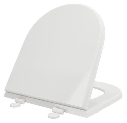 Сиденье с крышкой XL, дюропласт, плав.опускание, белый A0320-001, шт