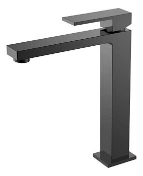 Смеситель для умывальника высокий Qubic Shinny Gun Metal Смеситель для умывальника высокий Qubic Shinny Gun Metal