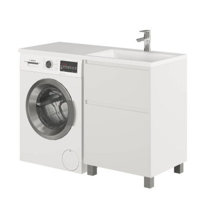Тумба с раковиной напольная Creto Cafor White 120 правосторонняя Тумба с раковиной напольная Creto Cafor White 120 правосторонняя