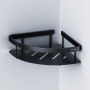 Полка для душа Sense L угловая, 6х30х23 см, черная, A745412