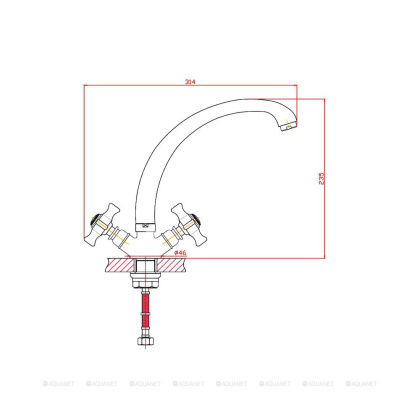 Смеситель для кухни Agger Retro-X A1700200