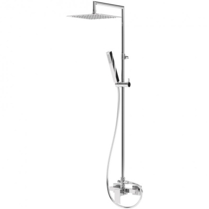 PORTA-CD-01 Душевая стойка со смесителем, ручным и верхним душем 200 мм нержавеющая сталь, исполнение хром PORTA-CD-01 Душевая стойка со смесителем, ручным и верхним душем 200 мм нержавеющая сталь, исполнение хром