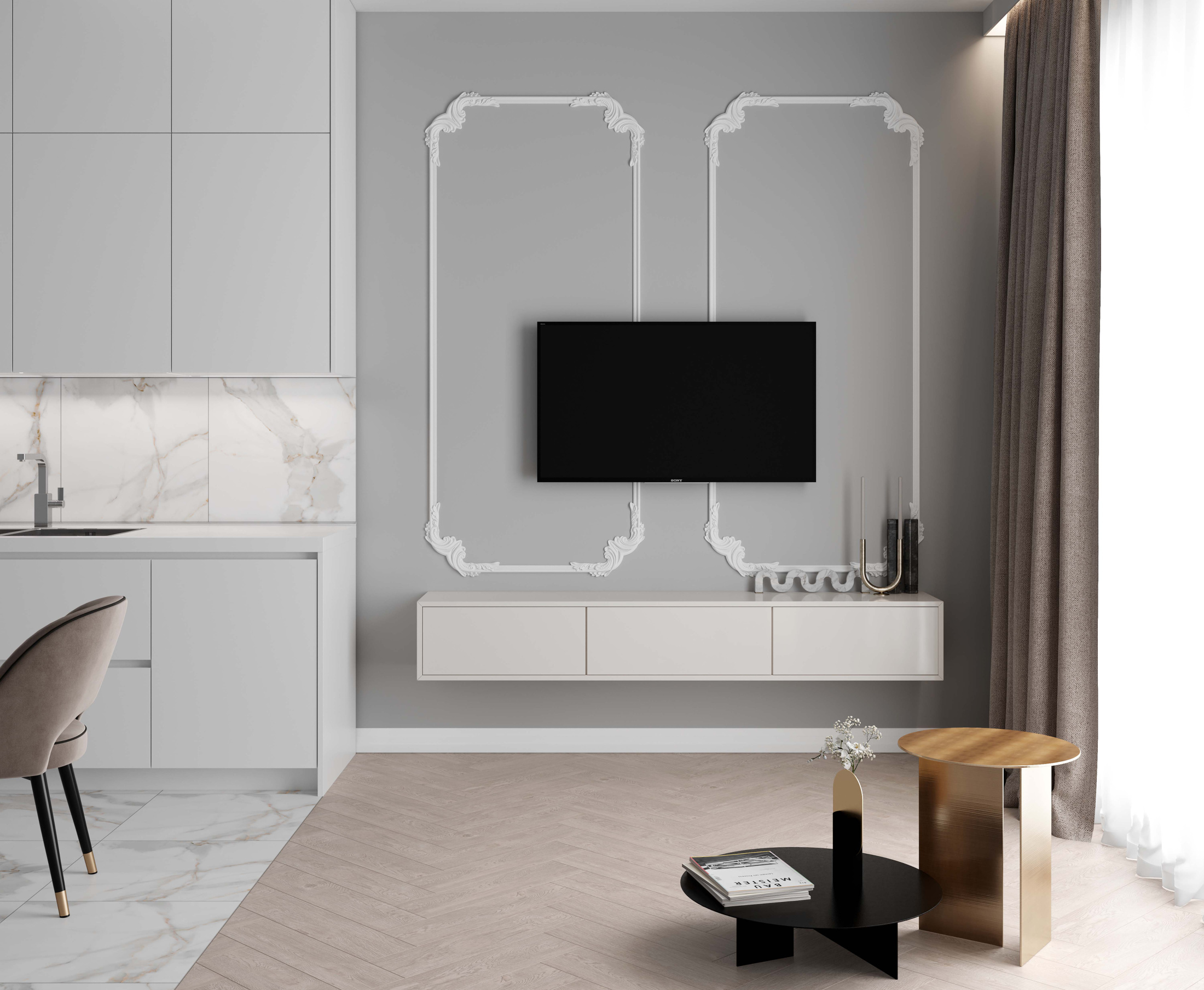 Vitus Керамогранит коричневый 14,7х59,4