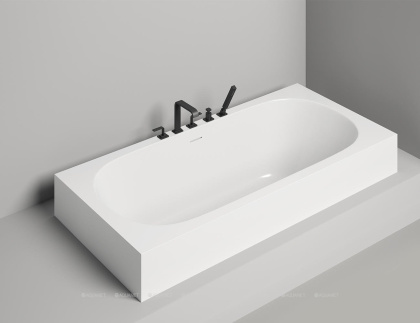 Ванна из литьевого мрамора Salini Ornella Axis Kit 190х90 103522M матовая Ванна из литьевого мрамора Salini Ornella Axis Kit 190х90 103522M матовая