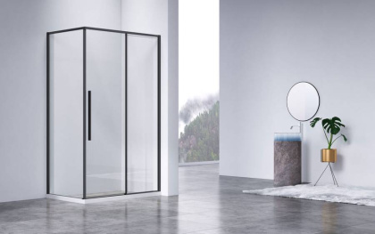 Душевой уголок Slim-N VSR-4SN9011CLB, 1100*900, черный, стекло прозрачное Душевой уголок Slim-N VSR-4SN9011CLB, 1100*900, черный, стекло прозрачное