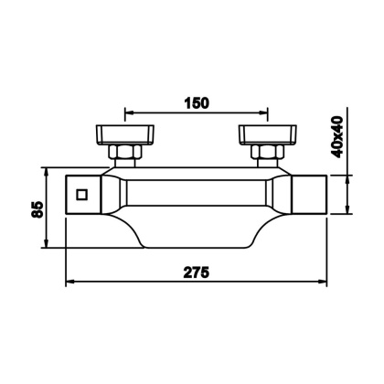Смеситель для ванны, латунь R3702H