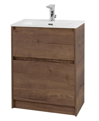 Тумба с раковиной напольная BelBagno KRAFT 39 70 Rovere Tabacco, раковина белая Тумба с раковиной напольная BelBagno KRAFT 39 70 Rovere Tabacco, раковина белая