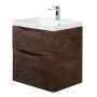 Тумба с раковиной подвесная BelBagno MARINO-H60 70 Rovere Nature, раковина белая Тумба с раковиной подвесная BelBagno MARINO-H60 70 Rovere Nature, раковина белая