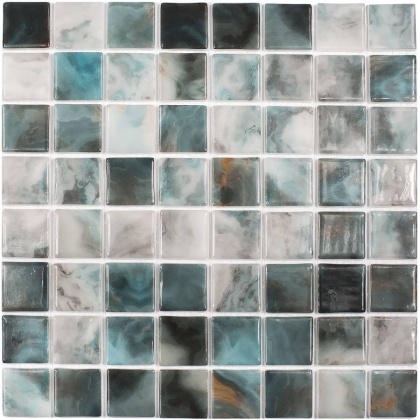 Стеклянная мозаика 5606 Air Force 38x38, Nature