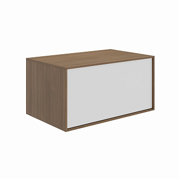 Тумба ATOLLO напольная,подвесная с ящиком 80, белая матовая AT.80\WHT.M