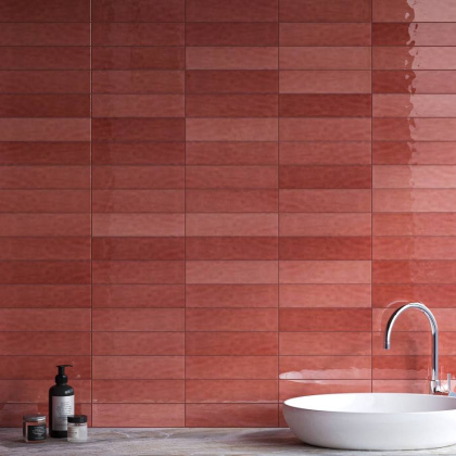 Керамическая плитка Carmen Dynamic Coral 7,5х30