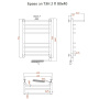 Полотенцесушитель Браво эл ТЭН 2 П 80*40 (ЛЦ4)