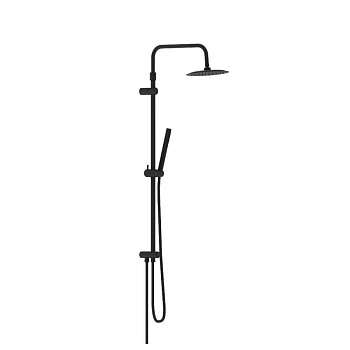 936000300 Scandinavian Pure душ.система: верх.душ 250 мм, ручн.душ 1 ф-ция, штанга 1050-1450, черный