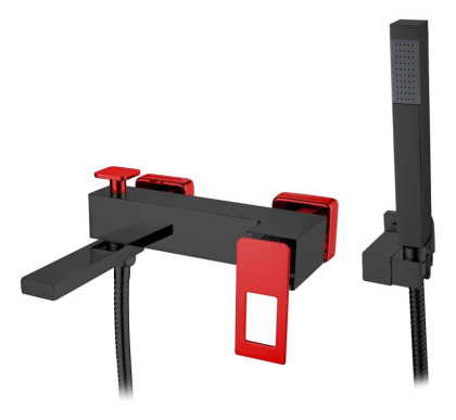 Смеситель для ванны Q BlackR_Комплект Смеситель для ванны Q BlackR_Комплект