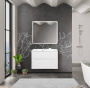 Тумба с раковиной подвесная BelBagno MARINO-H60 80 Bianco Lucido, раковина белая Тумба с раковиной подвесная BelBagno MARINO-H60 80 Bianco Lucido, раковина белая