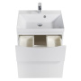 Тумба с раковиной подвесная BelBagno MARINO-H60 60 Bianco Lucido, раковина белая Тумба с раковиной подвесная BelBagno MARINO-H60 60 Bianco Lucido, раковина белая