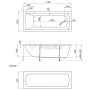 Акриловая ванна 1Marka Modern 175х70 01мод17570 Акриловая ванна 1Marka Modern 175х70 01мод17570