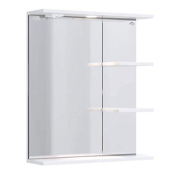 Зеркало Onika Коралл 60 белое, с подсветкой