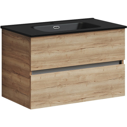 Тумба подвесная SANCOS Urban 790х450х550, c двумя ящиками оснащенными доводчиками, дуб галифакс натуральный , арт. UR80EG Тумба подвесная SANCOS Urban 790х450х550, c двумя ящиками оснащенными доводчиками, дуб галифакс натуральный , арт. UR80EG