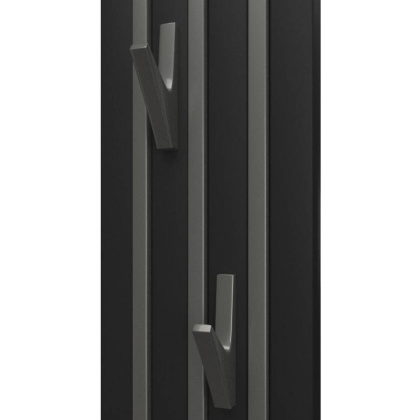 Полотенцесушитель электрический Point Пиано PN19722BGB 150x1200 диммер слева, черный/графит блеск Полотенцесушитель электрический Point Пиано PN19722BGB 150x1200 диммер слева, черный/графит блеск