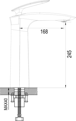 Смеситель для раковины латунь R1111