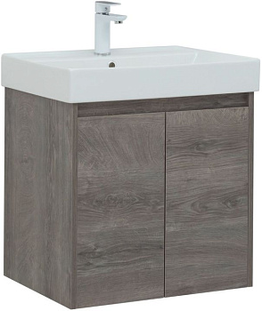 Тумба под раковину Aquanet Nova Lite 60 дуб рошелье (2 дверцы) Тумба под раковину Aquanet Nova Lite 60 дуб рошелье (2 дверцы)