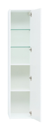 Шкаф-пенал для ванной Aquanet Lino 35 белый матовый