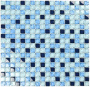 Мозаика стеклянная Blue Drops (чип 8*15*15) 300*300, м2