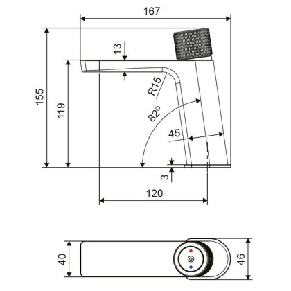Смеситель для умывальника EXCELLENT Krotos AREX.8001CR (хром) Смеситель для умывальника EXCELLENT Krotos AREX.8001CR (хром)