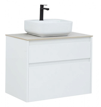 Тумба под раковину Aquanet Nova Lite 75 белый (2 ящика)