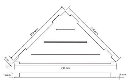 Душевая полка Bemeta Cytro 101302431 угловая, Хром глянцевый