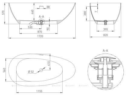 Ванна из искусственного камня PAOLA BASSA 172,101612G Ванна из искусственного камня PAOLA BASSA 172,101612G