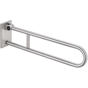 Съемный откидной поручень 813 мм, мат, с крышкой