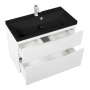 Тумба с раковиной подвесная BelBagno MARINO-H60 90 Bianco Lucido, раковина белая Тумба с раковиной подвесная BelBagno MARINO-H60 90 Bianco Lucido, раковина белая