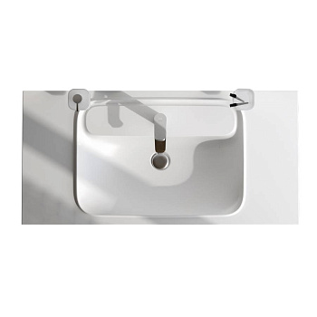 M8FWPC1000WM Func, Раковина мебельная, литьевой мрамор, 100 см, цвет Белый матовый