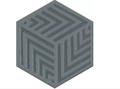 Декор OS\C241\63012 Агуста синий матовый 5,2см*6см*6,9мм (1уп/26шт/), шт