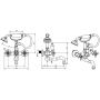 Смеситель для ванны (душевой комплект)_Комплект 293-CRST