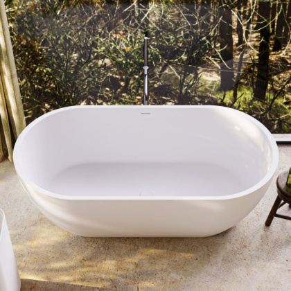 Ванна из искусственного камня Solid Surface 1600x805x540, CEZARES CZR-STYLUS-160-80-54-SSB Ванна из искусственного камня Solid Surface 1600x805x540, CEZARES CZR-STYLUS-160-80-54-SSB